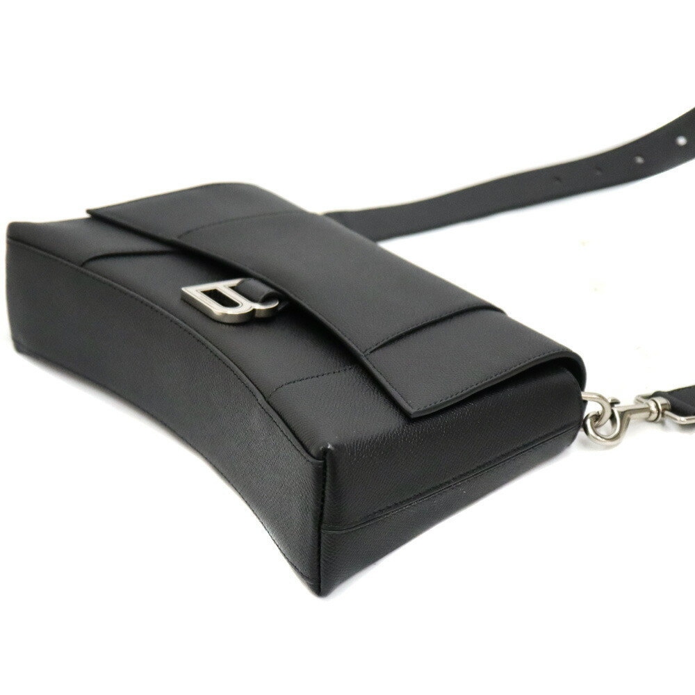 Balenciaga Downtown Shoulder Bag Leather Black - Picture 4 of 6